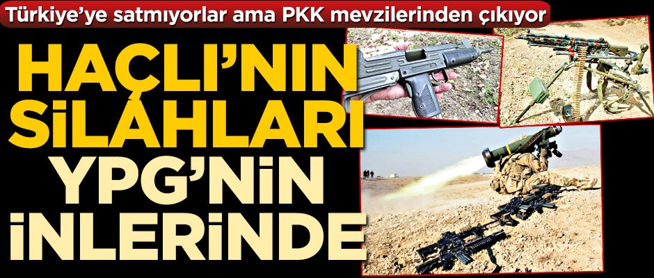 Haçlı’nın silahları YPG’nin inlerinde