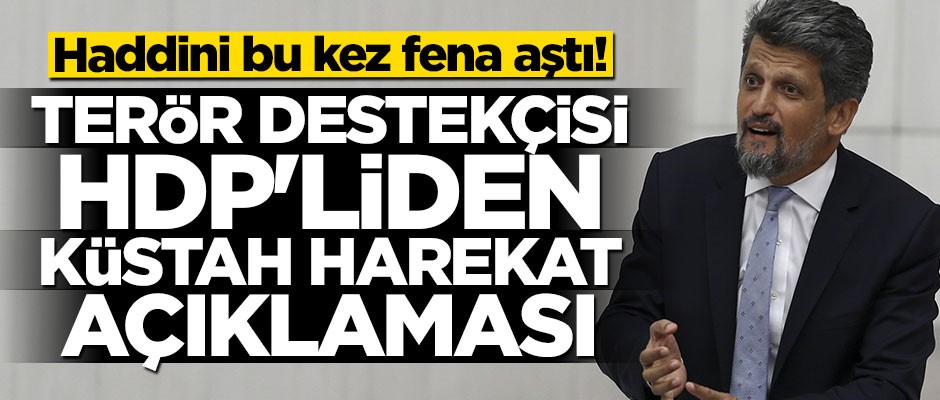 Haddini iyice aştı! HDP'li Garo Paylan'dan küstah harekat açıklaması