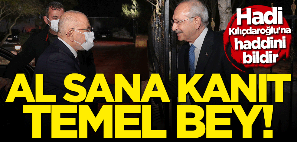 Hadi Kılıçdaroğlu’na haddini bildir! Al sana kanıt Temel bey