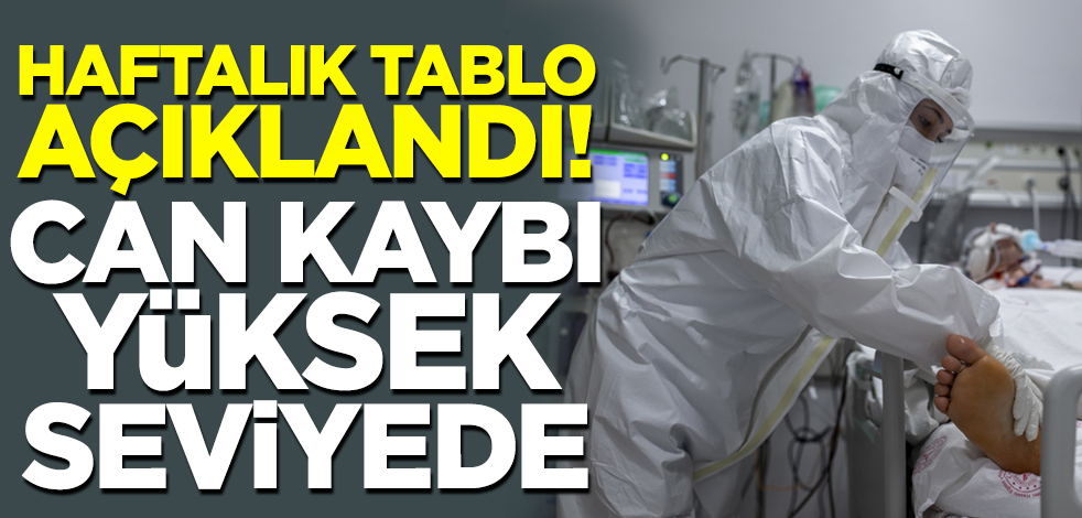 Haftalık koronavirüs tablosu açıklandı! Can kaybı yüksek seviyede