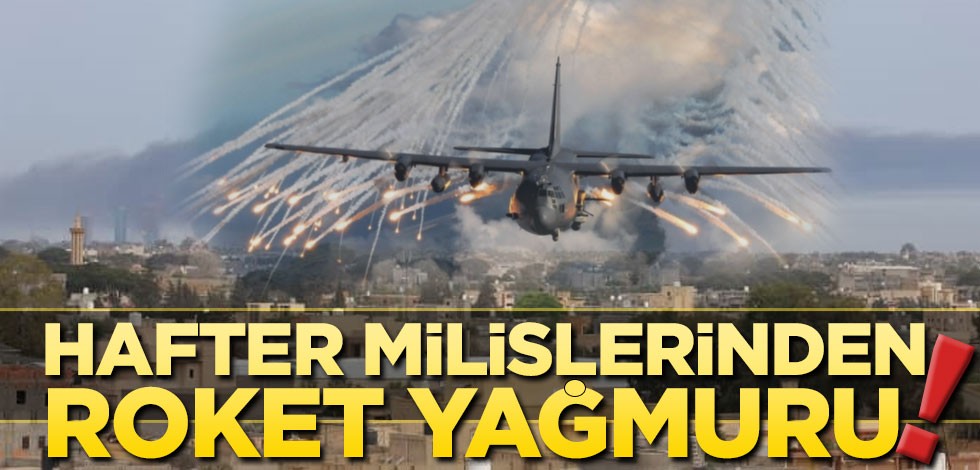 Hafter milisleri havalimanını bomba yağmuruna tuttu