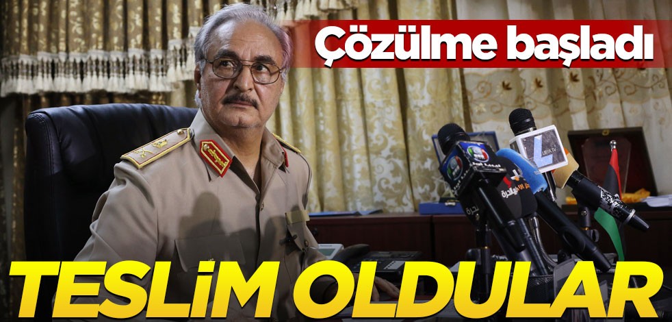 Hafter'in sonu geliyor! Çözülme başladı... Teslim oldular