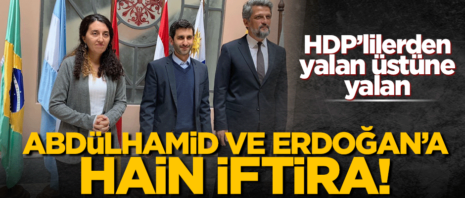 Hain her yerde hain! HDP'li vekiller yine Türkiye'yi kötüledi