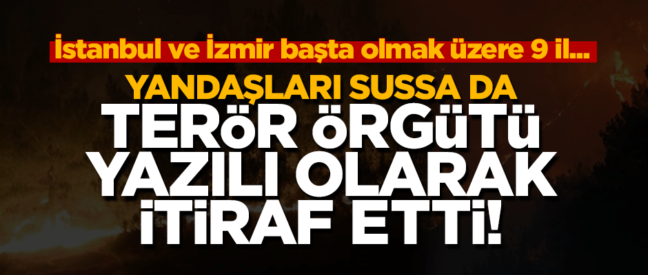 Hain PKK itiraf etti: Biz kundakladık!