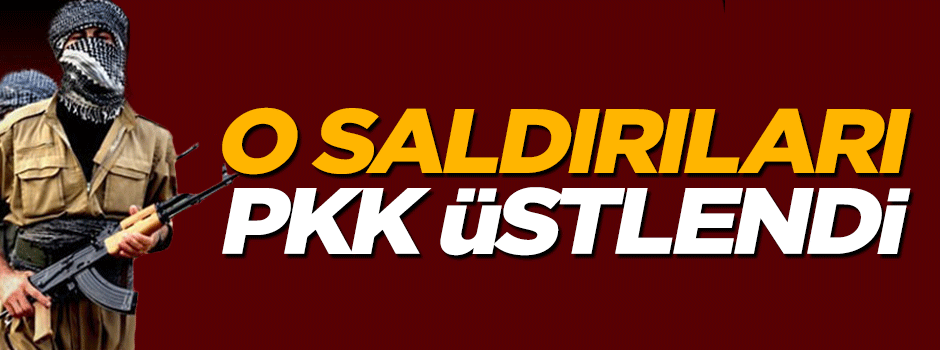 Hain saldırıları PKK üstlendi
