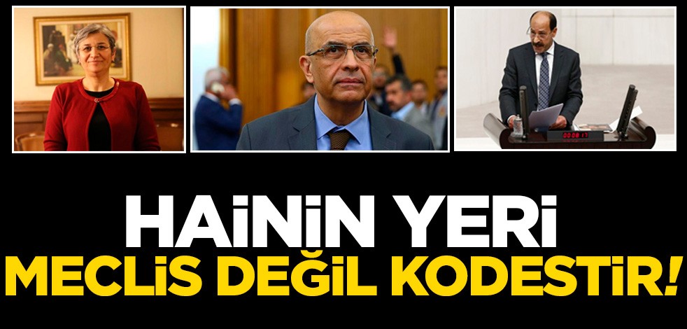 Hainin yeri Meclis değil kodestir!