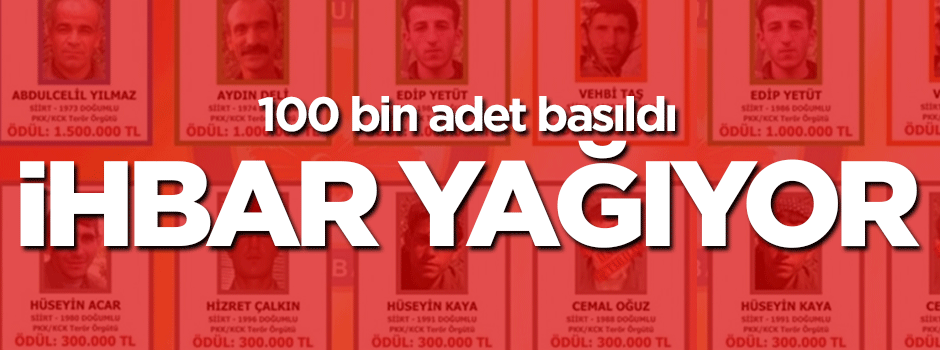 Hainler broşürlerle aranıyor