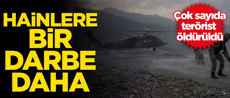 Hainlere bir darbe daha… Çok sayıda terörist öldürüldü