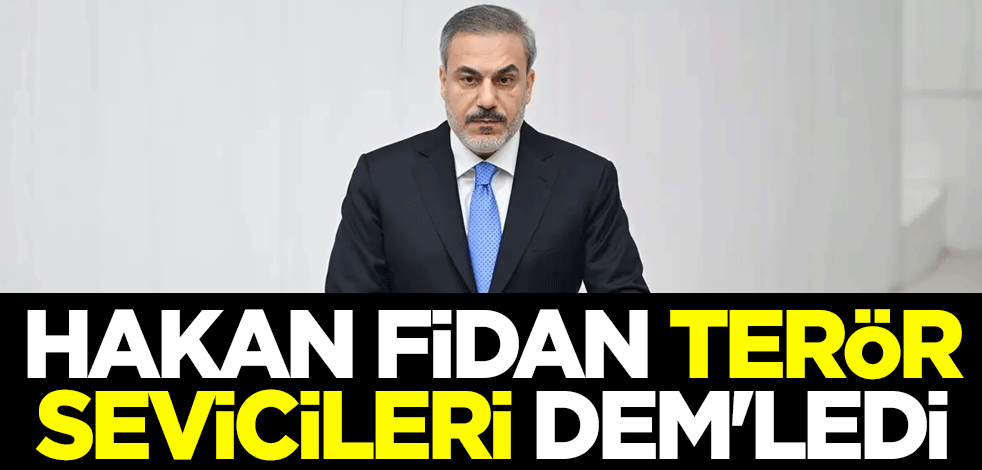 Hakan Fidan terör sevicileri DEM'ledi