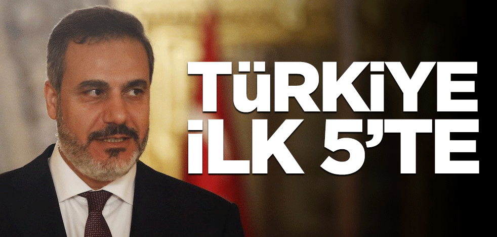 Hakan Fidan: Türkiye ilk 5'te