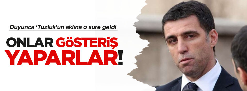 Hakan Şükür'ün aklına o sure gelmiş