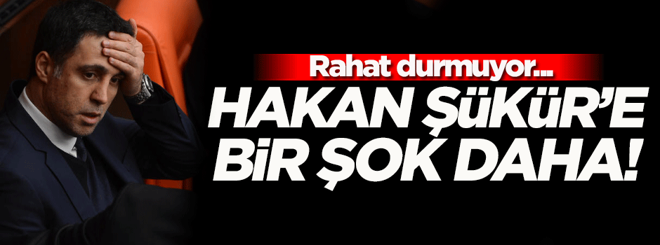 Hakan Şükür'e bir şok daha