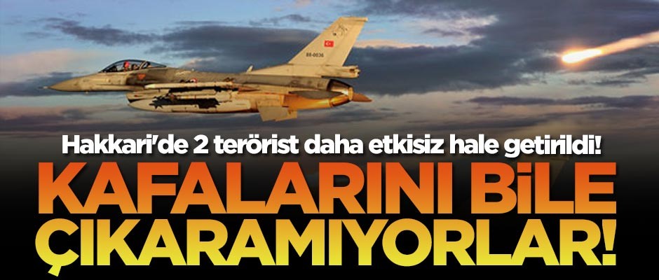 Hakkari'de 2 terörist daha etkisiz hale getirildi!
