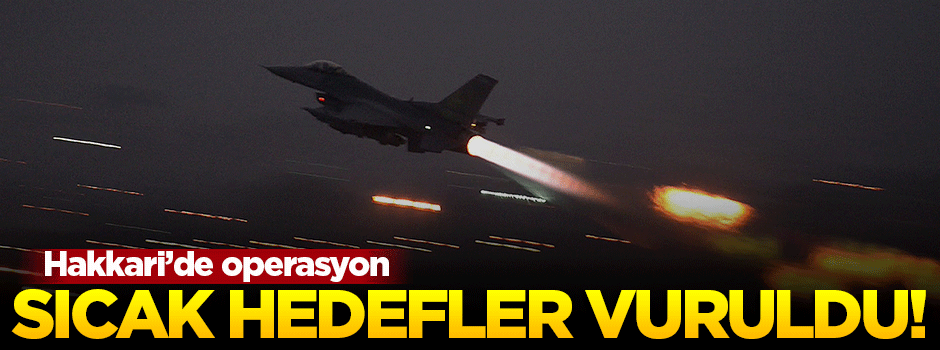 Hakkari'de dinamik hedefler vuruldu!