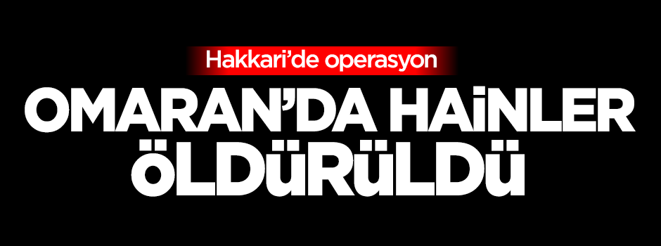 Hakkari'de operasyon!
