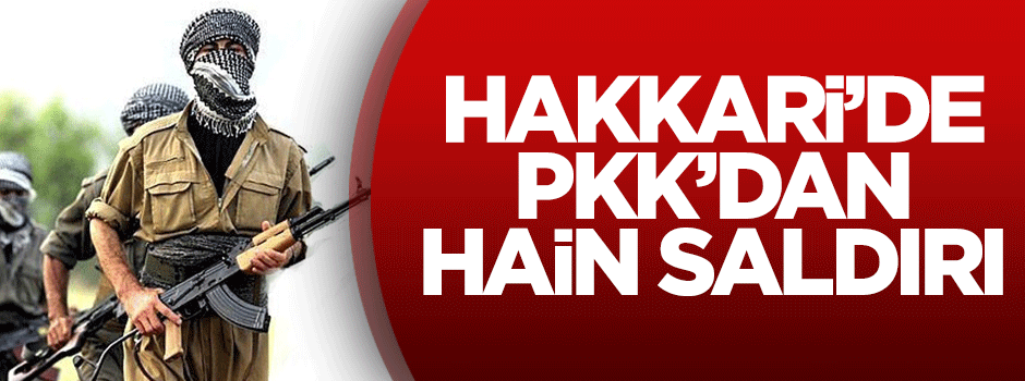 Hakkari'de PKK'dan hain saldırı
