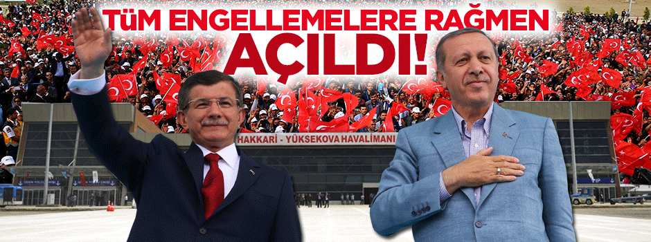 Hakkari'de tarihi gün! Havalimanı açıldı