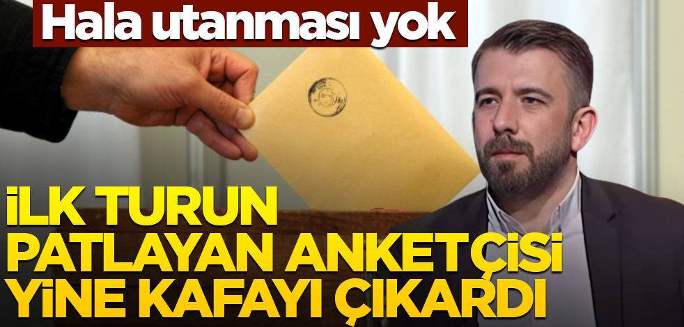 Hala utanması yok! İlk turun patlayan anketçisi yine kafayı çıkardı