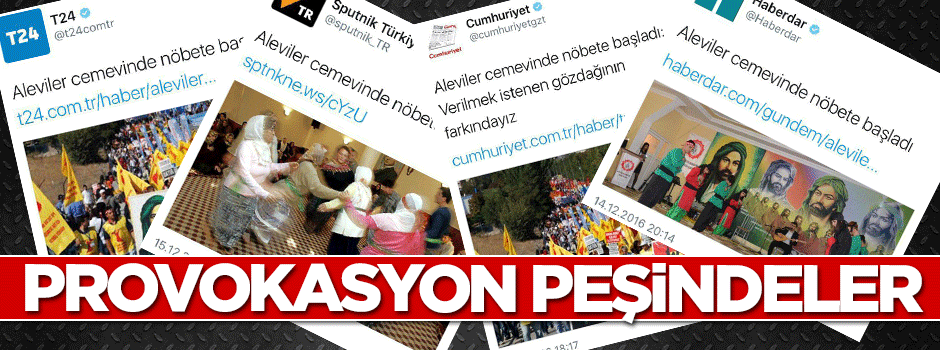 Halep yanarken Aleviler'i de provoke etme peşindeler