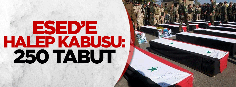 Halep'ten Esed'e 250 tabut