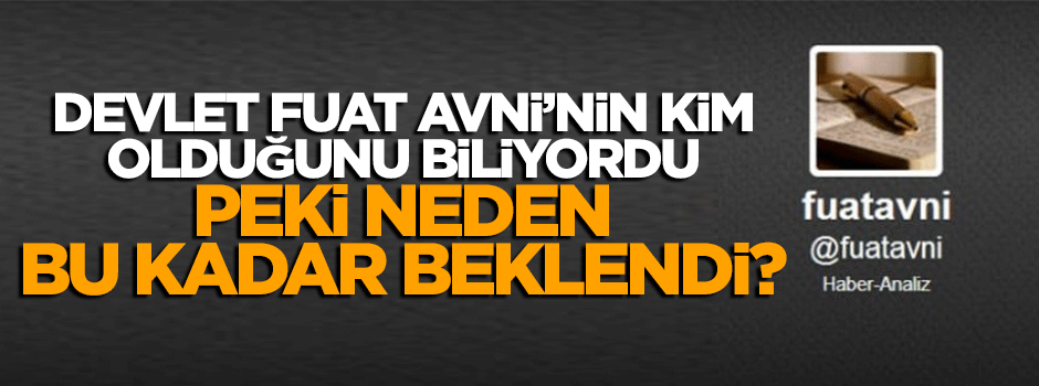 Halil Öztürkçi: Devlet Fuat Avni'nin kim olduğunu biliyordu