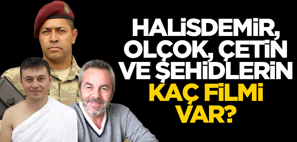 Halisdemir, Olçok, Çetin ve şehidlerin kaç filmi var?