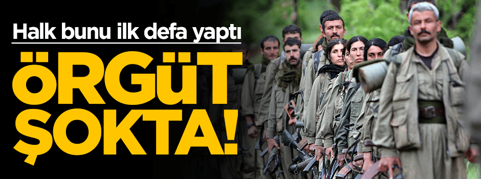 Halk bunu ilk defa yaptı! PKK şokta
