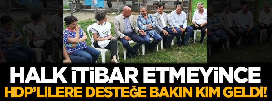 Halk itibar etmeyince HDP'lilere desteğe bakın kim geldi!