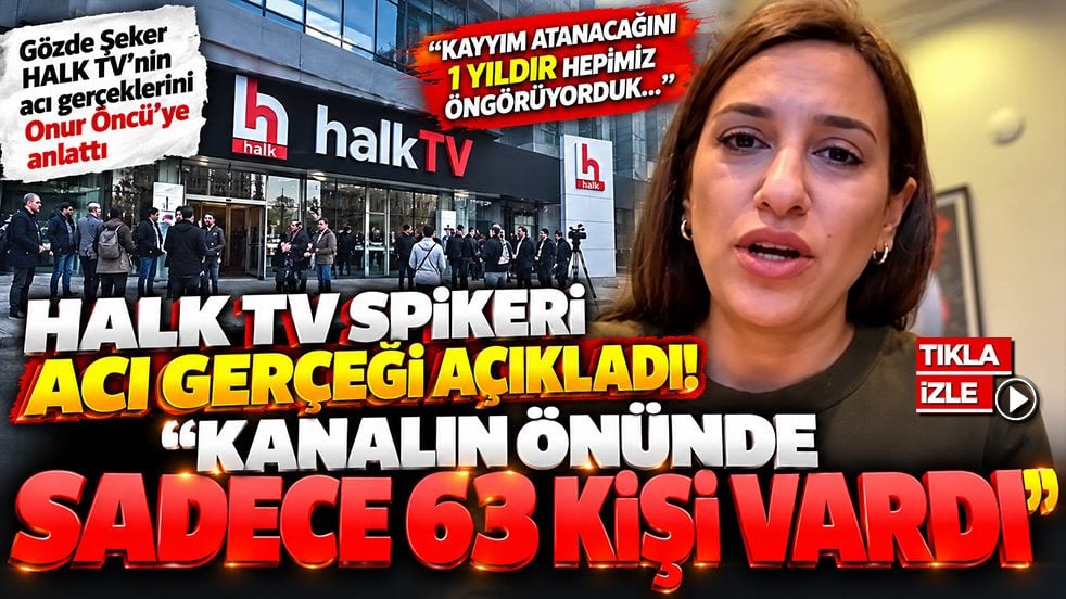 Halk TV spikeri acı gerçeği böyle anlattı! ‘Kanalın önünde sadece 63 kişi vardı’