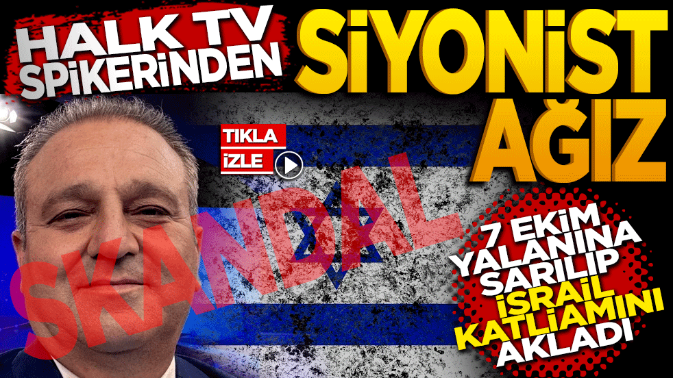 Halk Tv spikerinden Siyonist ağız! 7 Ekim yalanına sarılıp İsrail katliamını akladı!