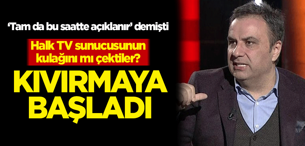 Halk TV sunucusunun kulağını mı çektiler? Kıvırmaya başladı