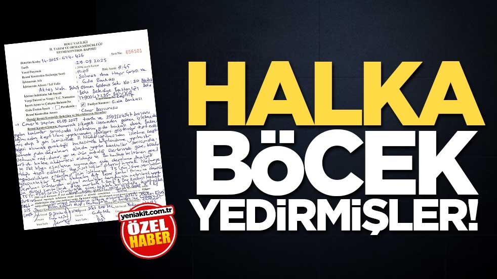 Halka böcek yedirmişler!