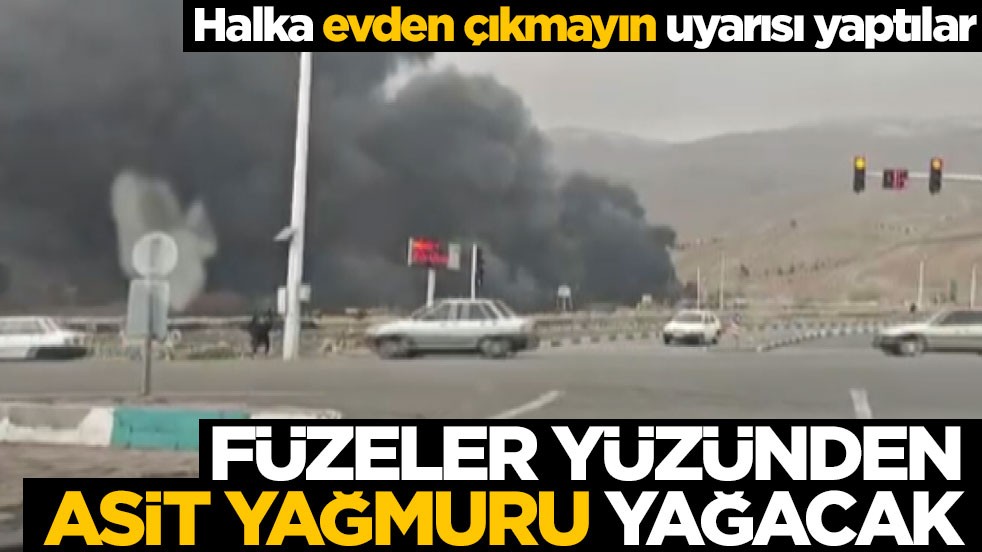 Halka evden çıkmayın uyarısı yaptılar! Füzeler yüzünden asit yağmuru yağacak