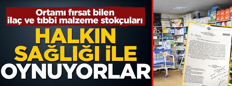 Halkın sağlığı ile oynuyorlar