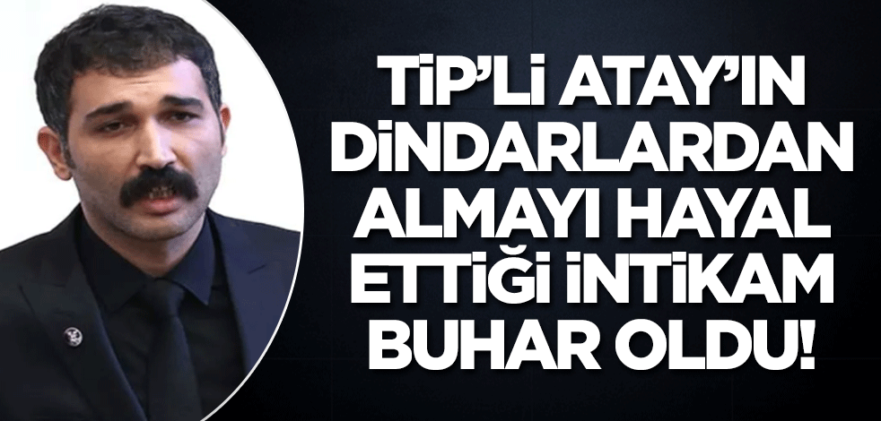 Halkın sandık tokadını yiyen TİP'li Barış Atay'ın intikam hayalleri buhar oldu!