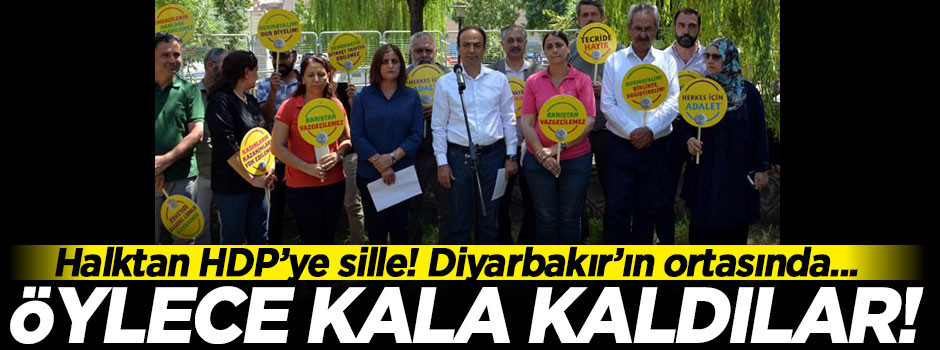 Halktan HDP'ye tokat! Hiç kimse katılmadı...