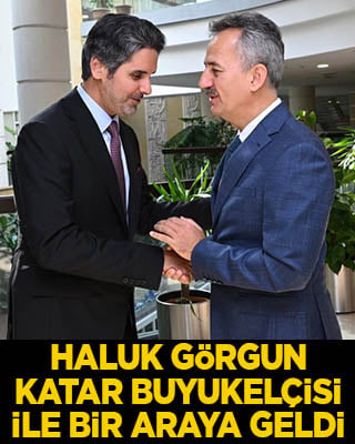 Haluk Görgün, Katar'ın Ankara Büyükelçisi Al-Henzab ile bir araya geldi