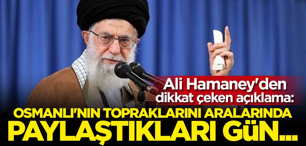 Hamaney: Filistin meselesinin suçluları Osmanlı Devleti'nin topraklarını aralarında paylaşan Batılı devletlerdir