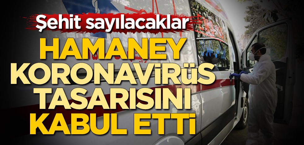 Hamaney koronavirüs tasarısını kabul etti! Şehit sayılacaklar