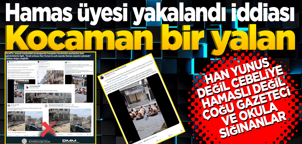 Hamas üyesi yakalandı iddiası kocaman bir yalan