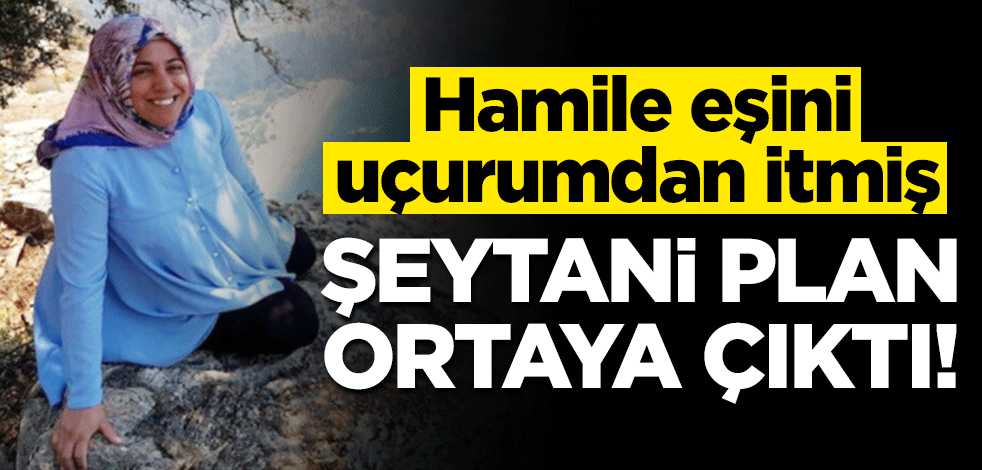 Hamile eşini 400 bin liralık sigorta parası için uçurumdan itmiş!