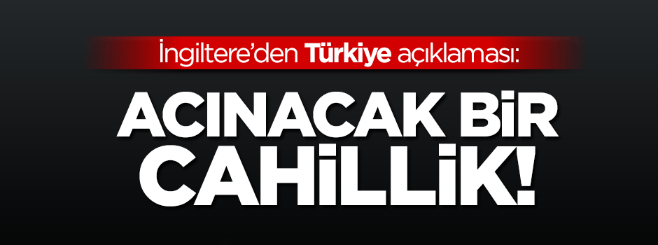Hammond: Türkiye'yi bahane etmek cahillik!