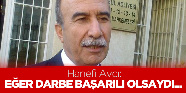 Hanefi Avcı: Eğer darbeyi başarsalardı...