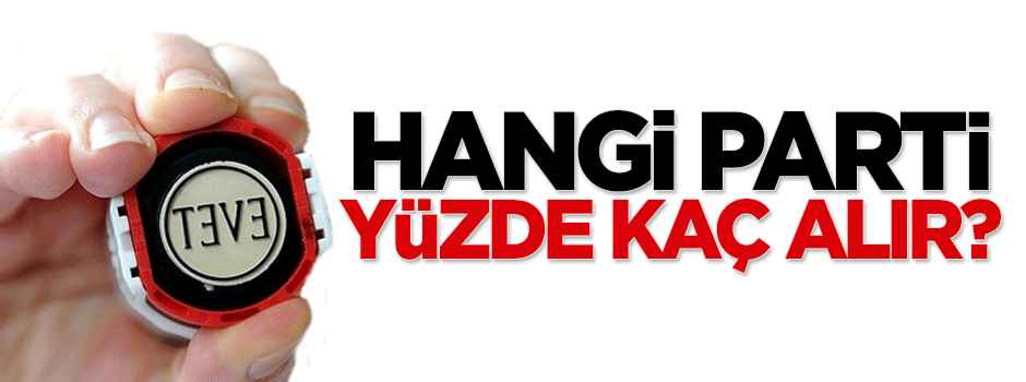 Hangi parti yüzde kaç alır?