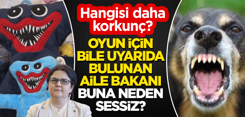 Hangisi daha korkunç: 'Huggy Wuggy' mi, başıboş köpekler mi? Oyun için bile uyarıda bulunan Aile Bakanı, bu teröre neden sessiz?