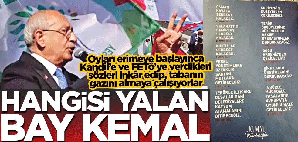 Hangisi yalan Bay Kemal