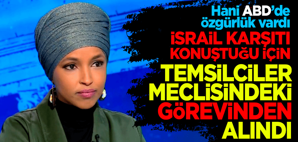 Hani ABD'de özgürlük vardı Temsilciler Meclisi görevinden alındı