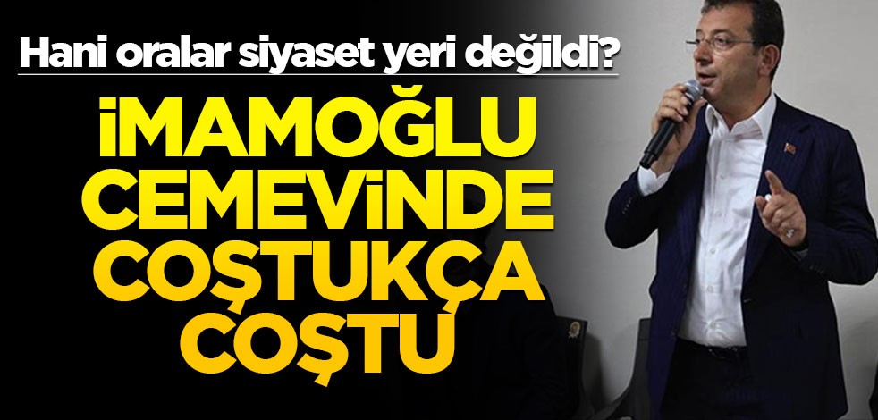 Hani oralar siyaset yeri değildi! İmamoğlu cemevinde coştukça coştu