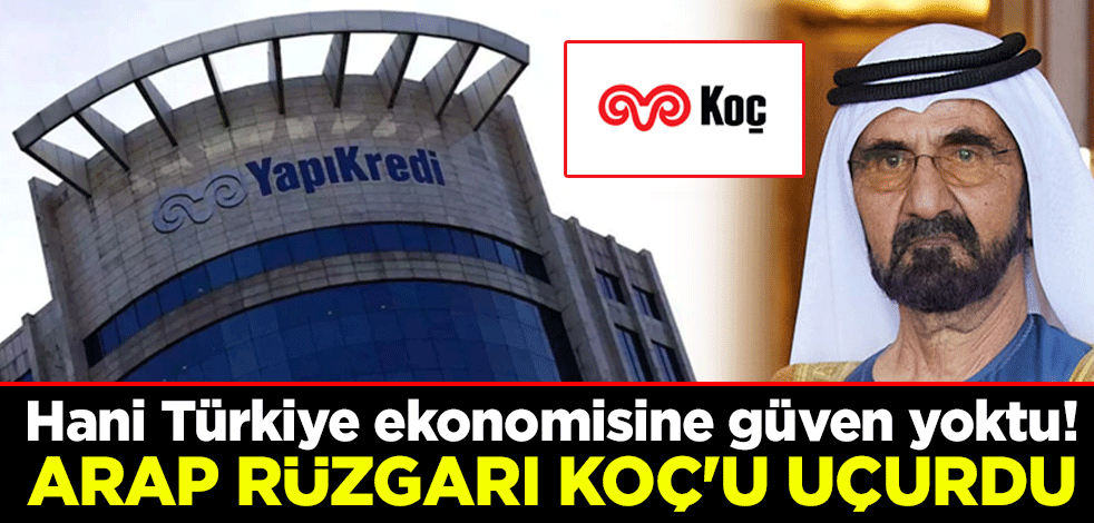 Hani Türkiye ekonomisine güven yoktu! Arap rüzgarı Koç'u uçurdu