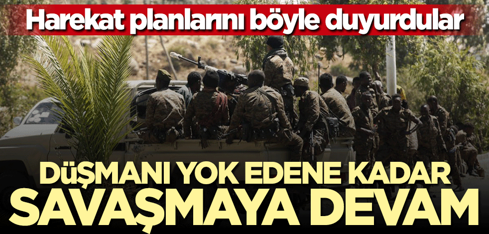 Harekat planlarını böyle duyurdular: Düşmanı yok edene kadar savaşmaya devam
